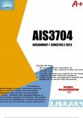 AIS3704 Assignment 1 Semester 2 2023 - DUE 25 July 2023