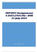 IOP4867 Assignment 4 2023 (743136) - DUE 21 July 2023