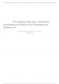 COMPREHENSIVE ATI PREDICTOR EXAM WITH ACCURATE TIPS OF ADULT MEDICAL SURGICAL