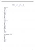 NIH Stroke Scale Group D  Patient 1-6 Test with verified correct complete solution 2023