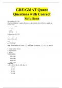 GRE/GMAT Quant Questions with Correct Solutions