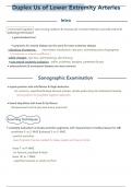 10. lower extremity arterial duplex (vascular ultrasound)