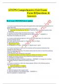 ATI PN Comprehensive Exit Exam Form B/Questions & Answers Real exam 2023/2024 latest update