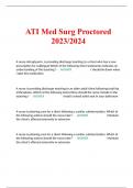 ATI Med Surg Proctored 2023/2024