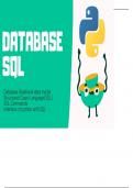 DATABASE AND SQL