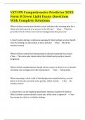 VATI PN Comprehensive Predictor 2020 Form B Green Light Exam: Questions With Complete Solutions