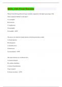 BIOL 235 Final Review | 115 Questions with 100% Correct Answers | Updated & Verified | 35 Pages