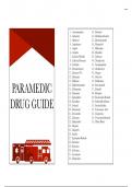 Paramedic Drug Guide