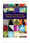 Foundations for Population Health in Community/Public Health Nursing 6th Edition by Marcia Stanhope