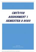 CMY3702 Assignment 1 Semester 2 2023