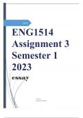 ENG1514 Assignment 3 Semester 1 2023