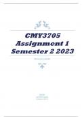 CMY3705 Assignment 1 Semester 2 2023 