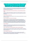 NURS 6521 Advanced Pharmacology/ Pharm Exams/  Pharmacology Exam Questions and Answers pdf/  NURS 6521 Adv. Pharmacology Final Exam