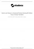 NSG 3039 Hamric and Hanson's Advanced Practice  Nursing 6th Edition New Update 2023