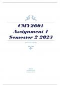 CMY2601 Assignment 1 Semester 2 2023