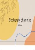 Biodiversity of Animals Part 2