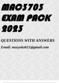 MAC3703 EXAM PACK 2023