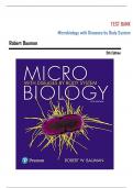 Test Bank - Microbiology with Diseases by Taxonomy, 6th Edition (Bauman, 2020), Chapter 1-27 | All Chapters