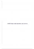 IAHSS Study Guide Questions And Answers