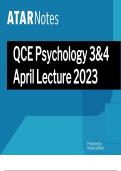 ATAR NOTES - QCE Psychology 3&4 - Lecture Slides - CURTIN UNIVERSITY - 2023_2024.