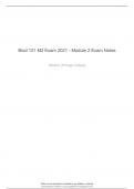 Biod 121 M2 Exam 2021 - Module 2 Exam Notes