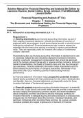 Solution Manual for Financial Reporting and Analysis 8th Edition by Lawrence Revsine, Daniel Collins, Bruce Johnson, Fred Mittelstaedt, Leonard Soffer