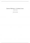 Quantum Mechanics A Graduate Course 1st Edition By Horatiu Nastase (Solution Manual)