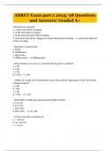 ABRET Exam part 2 2023/ 98 Questions and Answers/ Graded A+