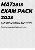 MAT2613 EXAM PACK 2023