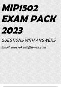 MIP1502 EXAM PACK 2023