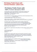 PA Notary Public Exam 2023_PLAN 33
