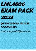 LML4806 EXAM PACK 2023