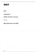 ocr AS Level Chemistry A (H032-01) June2022 Mark Scheme