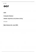 ocr AS Level Computer Science (H046-02) June2022 Mark Scheme