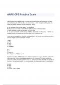 AAPC CPB Practice Exam Questions & Answers 2023 ( A+ GRADED 100% VERIFIED)