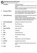 EKG National Exam Study Guide With Correct Answers.