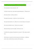 TLDR pharmacy MPJE Worksheet | 85 Questions with 100% Correct Answers | Updated & Verified