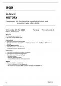 Aqa A-level History 7042/1E May23 Question Paper