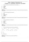 Chapter 27 Synthetic Polymers: Organic Chemistry 3e Textbook Practice Problems & Solutions