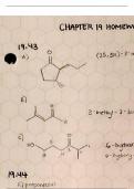 Chapter 19 Aldehydes and Ketones WileyPlus Textbook Homework Problems + Solutions