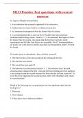 MLO Practice Test questions with correct answers