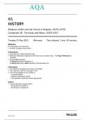 7041-2D-AQA HISTORY-AS- QUESTION PAPER 23May23-PM-Religious conflict and the Church in England, c1529–c1570  Component 2D The break with Rome, c1529–1547