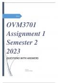 OVM3701 Assignment 1 Semester 2 2023