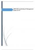 HESI RN Leadership & Management Exam V1-V3.