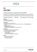 7041-2Q-AQA HISTORY-AS-QUESTION PAPER 23May23-PM-The American Dream: reality and illusion, 1945–1980  Component 2Q Prosperity, inequality and Superpower status, 1945–1963