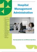 Hospital Management Administration: Ensuring Quality Care and Efficient Operations.