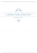 LLW2601 FINAL EXAM PACK.