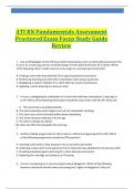 ATI RN Fundamentals Assessment Proctored Exam Focus Study Guide Review Latest