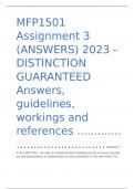 MFP1501 Assignment 3 