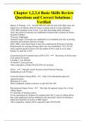 Chapter 1,2,3,4 Basic Skills Review Questions and Correct Solutions | Verified